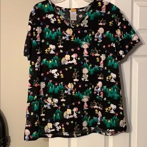 Women’s Christmas scrub top